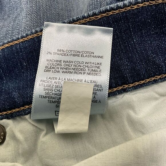 EXPRESS Mid Rise Skinny Ankle Distressed Jeans - Picture 8 of 8